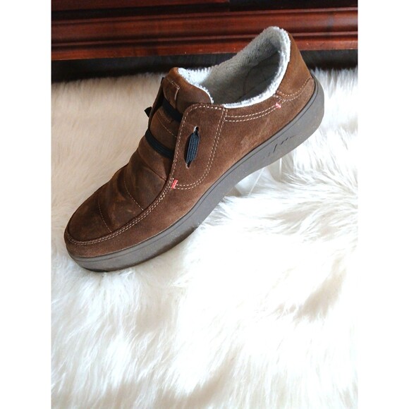 STIO Colter Men's Size 10.5 Low Top Brown Suede Slip-On Comfort Shoes - Picture 4 of 8